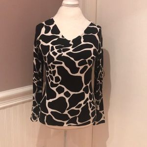 Lightweight sweater cow print